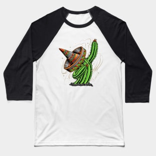 Dabbing Cactus - Cinco De Mayo Baseball T-Shirt